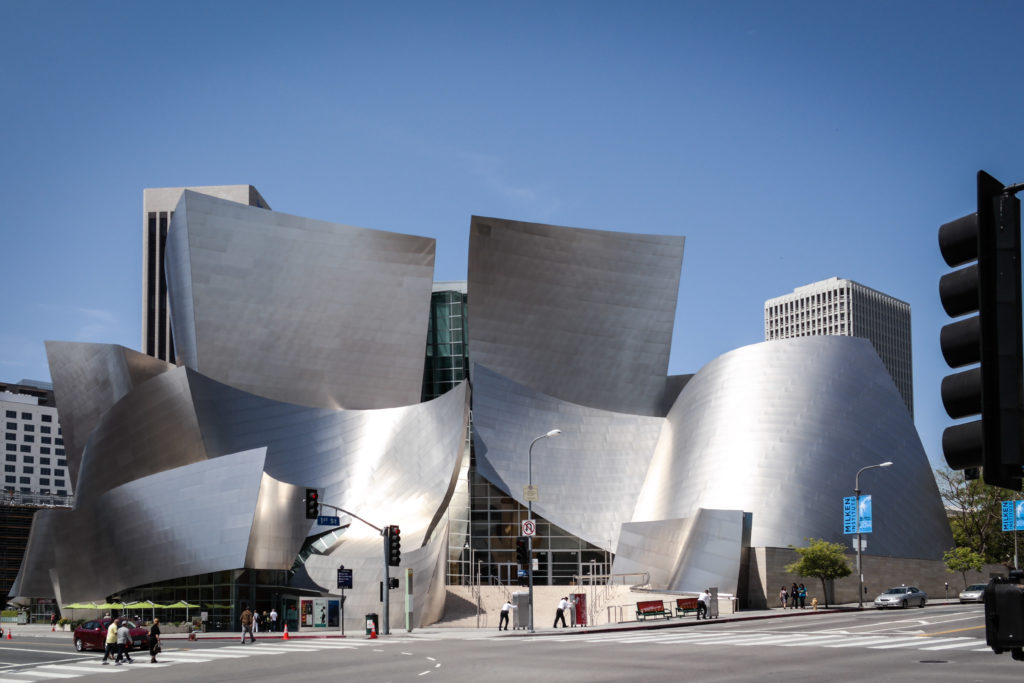 the Walt Disney Concert Hall in Los Angeles CA