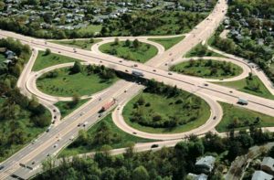 cloverleaf highway interchange